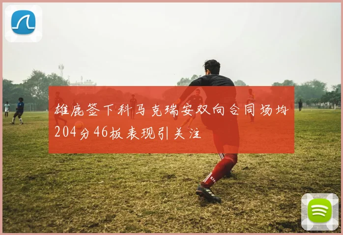 雄鹿签下科马克瑞安双向合同场均204分46板表现引关注
